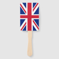 Ensemble de ventilateur à main avec drapeau du Roy