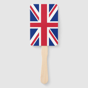 Éventail Ensemble de ventilateur à main avec drapeau du Roy