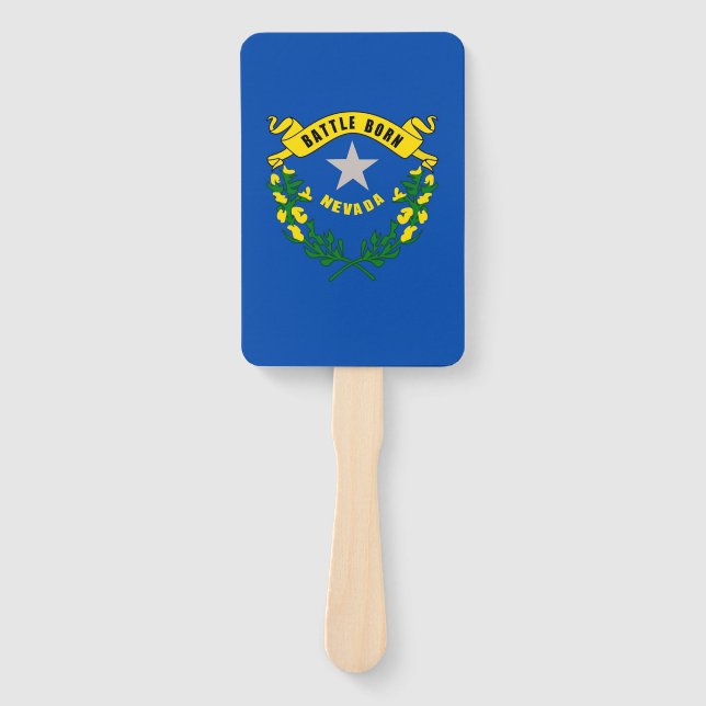 Éventail Ensemble de ventilateur à main avec le drapeau du  (Devant)