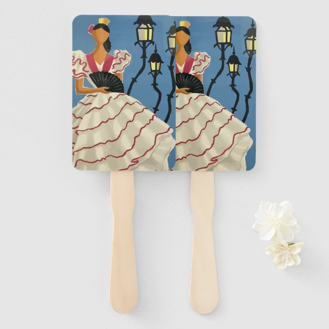 Éventail Espagne par Georget (Devant et derrière)