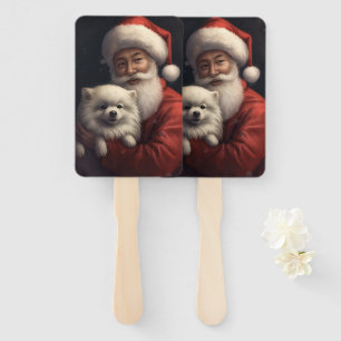 Éventail Esquimau américain avec le Père Noël Festif de Noë