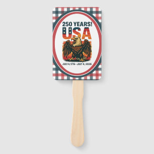 Éventail États-Unis 250 Ans – Aigle chauve patriotique 4 ju