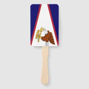 Éventail Fan à main avec drapeau des Samoa américaines, USA