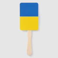 Fan à main avec drapeau d'Ukraine