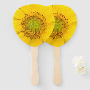 Éventail Fan de main de photographie de fleur de tournesol