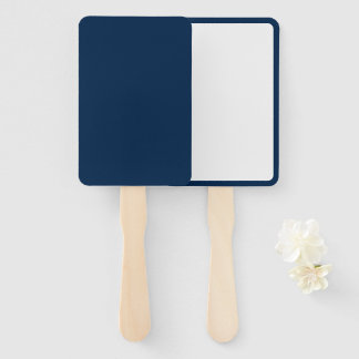 Éventail Fans rectangle bleu Oxford personnalisés