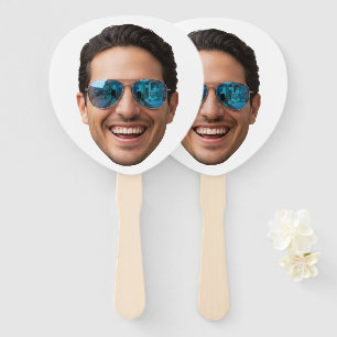 Éventail Faveurs de naissance personnalisées avec visage po