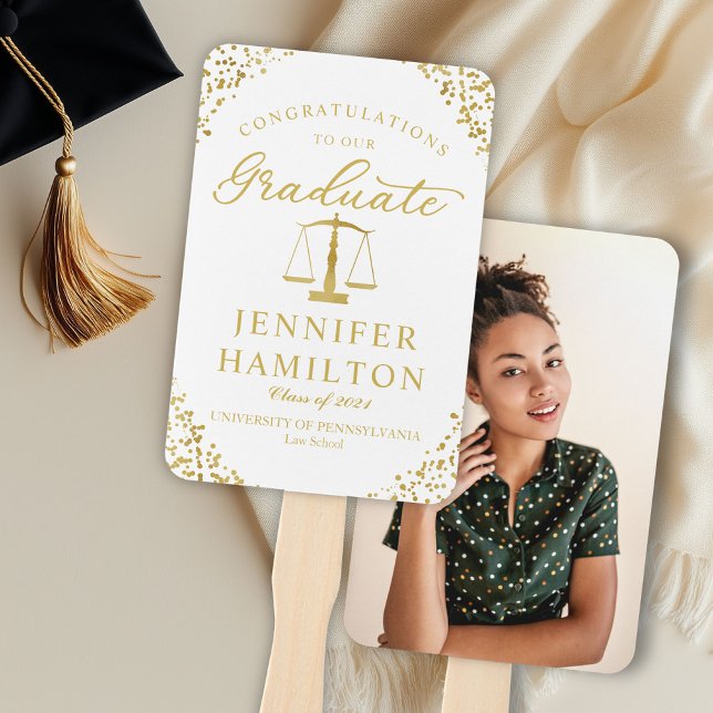 Éventail Félicitations À Notre Faculté De Droit Diplômée (Créateur téléchargé)