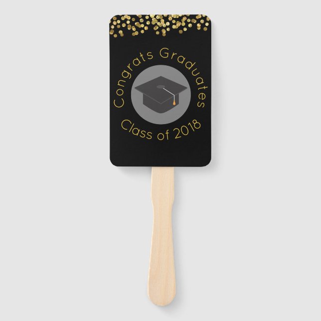 Éventail Félicitations Graduates Classe de 2018 w (Devant)
