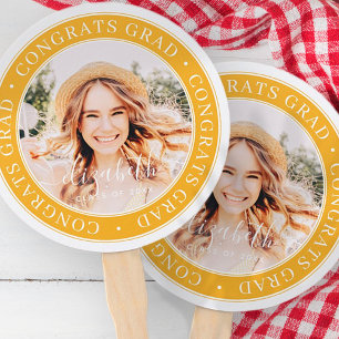 Éventail Félicitations Grand Moderne Simple Photo Personna