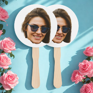 Éventail Fête Bachelorette Coupe-Visage Personnalisée Anniv