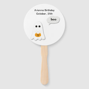 Éventail Fête d'anniversaire d'Halloween   Conception minim