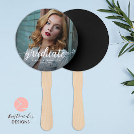 Éventail Fête de graduation Photo Script Celebration Modern