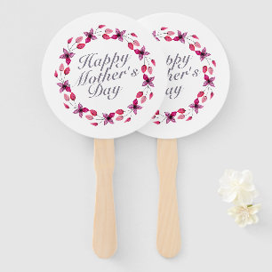 Éventail Fête des mères élégante couronne de fleurs Venti