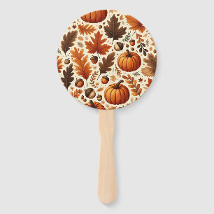 Éventail feuille/citrouille/cavernes Automne