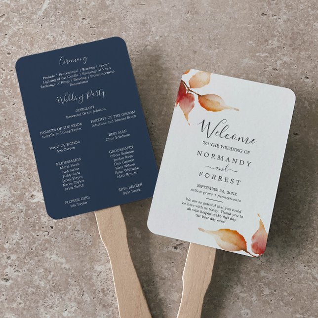 Éventail Feuilles automnales | Ventilateur du programme de  (Créateur téléchargé)