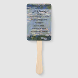 Éventail Fine Art Lys d'eau Programme de mariage Ventilateu