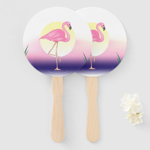 Éventail Flamant rose