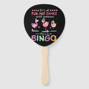 Éventail Flamingo   Flaming Bingo Funny