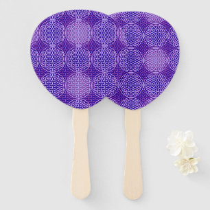 Éventail FLEURS DE VIE - violet lila motif