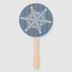 Éventail Flocon de neige amusant et fantaisie