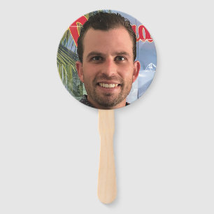 Éventail Funny Bachelorette Party Groom Picture Photo