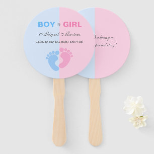 Éventail Garçon ou fille Révélation de genre Baby shower bé