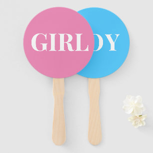 Éventail Genre Reveal Party Guess Baby shower garçon ou fil