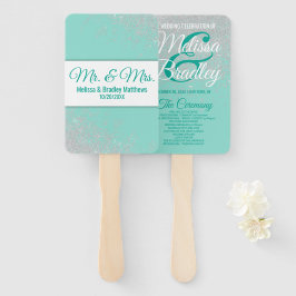 Éventail Glam White Parties scintillant éclate Programmes d