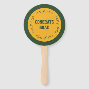Éventail Gold et Green Congrats Classe de fin d'année 2023