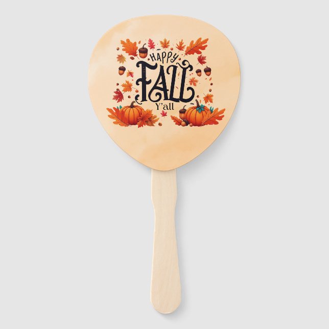 Éventail Happy Fall Y'all classique (Devant)