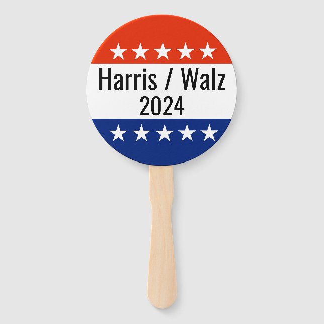 Éventail Harris Walz Élection 2024 (Devant)