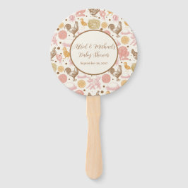 Éventail Hatching Bientôt Baby shower de fille de poulet