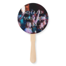 Heureux que vous soyez ici Hand Fan