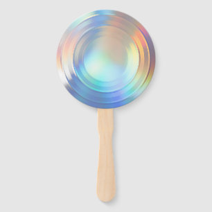 Éventail Hologramme moderne Pastel Arc-en-ciel Sirène Unico