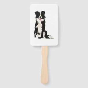 Éventail Illustration Collie Bordure !