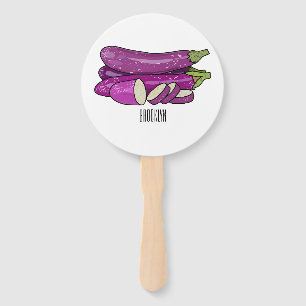 Éventail Illustration d'aubergine