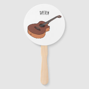 Éventail Illustration de guitare acoustique