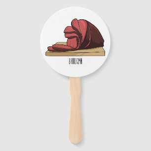 Éventail Illustration de jambon