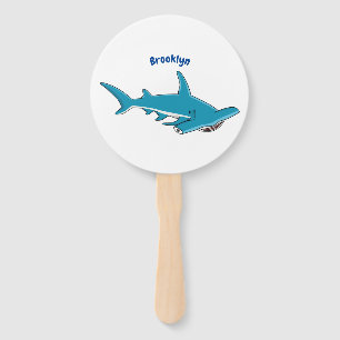 Éventail Illustration de requin marteau