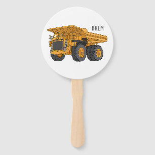 Éventail Illustration d'un camion à grande échelle