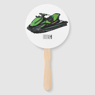 Éventail Illustration Jet ski