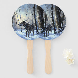 Éventail Irish Wolfhop Laisser neiger Noël