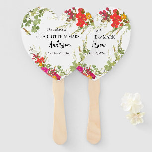 Éventail Jardin Floral d'été mariage Fleur sauvage