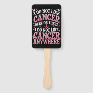 Éventail Je N'Aime Pas Le Cancer Ici Ou Là