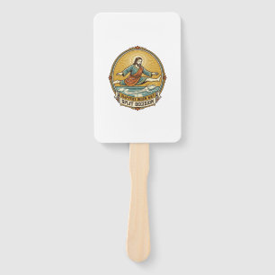 Éventail Jésus a laissé tomber du savon mouillé en glissant