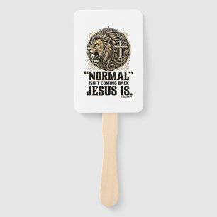 Éventail Jésus Revient Croix Lion Chemise Chrétienne