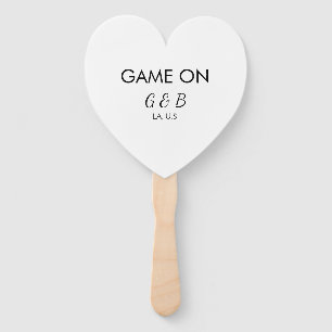 Éventail Jeu ajouter nom du couple mariage lieu ville g