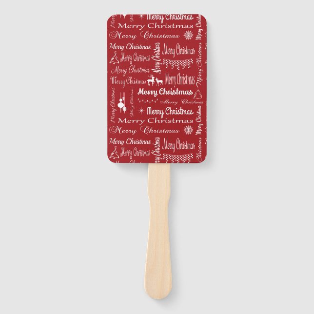 Éventail Joyeux Noël (Devant)