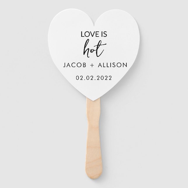 Éventail L'amour est chaud (Devant)